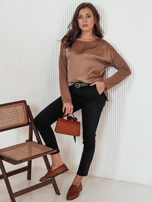 TRENDIOSS Damenhose mit Gürtel schwarz Dstreet UY2266