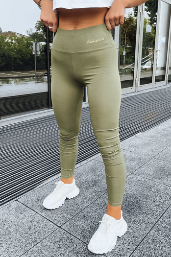 Damen Leggins LOOK AT ME Farbe Grün DSTREET UY1572