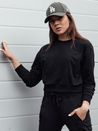 Klassisches Damen-Sweatshirt von CASUALVIBE schwarz Dstreet BY1298