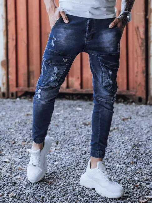Herren Jeans Joggerhose Blau Dstreet UX3286