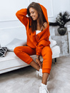 Damen Trainingsanzug Set AMILIA PREMIUM Orange Dstreet AY0744