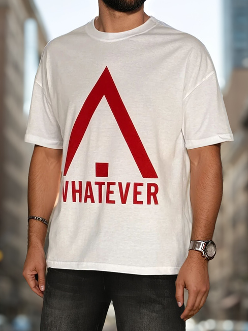 Bedrucktes Herren-T-Shirt weiß Dstreet RX5665