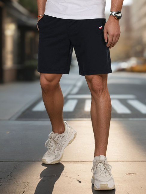 Marineblaue Herren Sweatshorts Dstreet SX2483