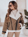 Damen Schafsfelljacke braun Dstreet TY5124