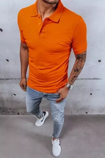 Herren Poloshirt Orange Dstreet PX0542