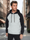 Herren Basic-Kapuzenpullover grau Dstreet BX5892
