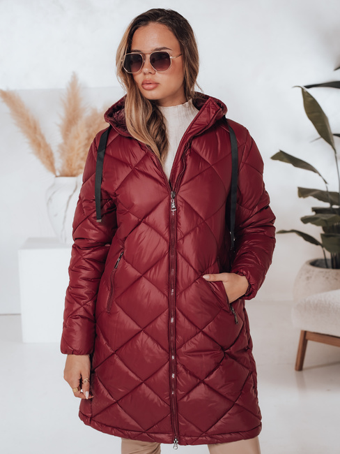 Damen Winterjacke SNOWVIBE kastanienbraun gesteppt Dstreet TY4996