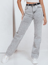 Damen Jeans mit weitem Bein grau Dstreet UY2765