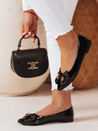 Damen TEDBOW flache Ballerinas mit Absätzen schwarz Dstreet ZY0766