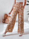 Damen Stoffhose mit weitem Bein TROPICAL SUN camel Dstreet UY2633