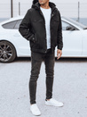 Herren Übergangsjacke schwarz Dstreet TX5031