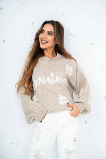 Damen CHRISTMAS TIME Pullover beige Dstreet MY2275_1