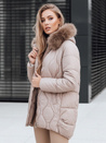 Damen Winterjacke mit Fell beige Dstreet TY5494