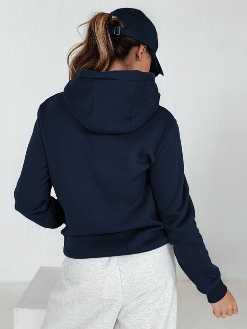 Damen Kapuzenpullover BASIC Dunkelblau BY0561