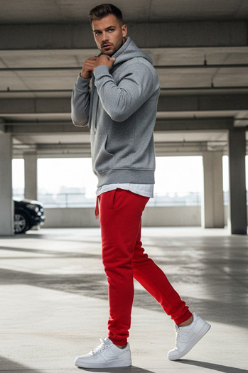 Herren Sporthose rot Dstreet UX2711