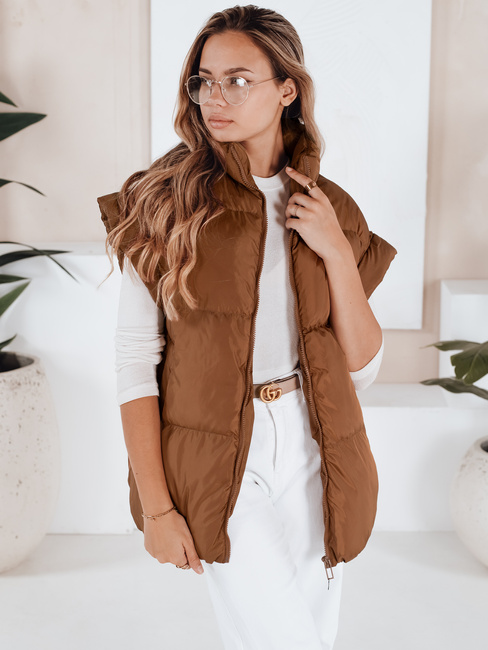 Damen Steppweste NIMIA Camel Dstreet TY3249