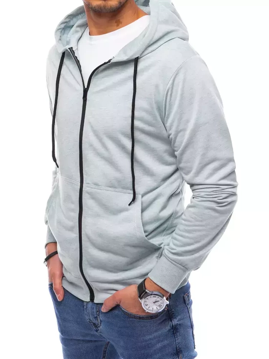 Herren Kapuzenpullover ZIP Hellgrau Dstreet BX5172