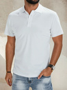 Weißes Herren-Poloshirt Dstreet PX0514