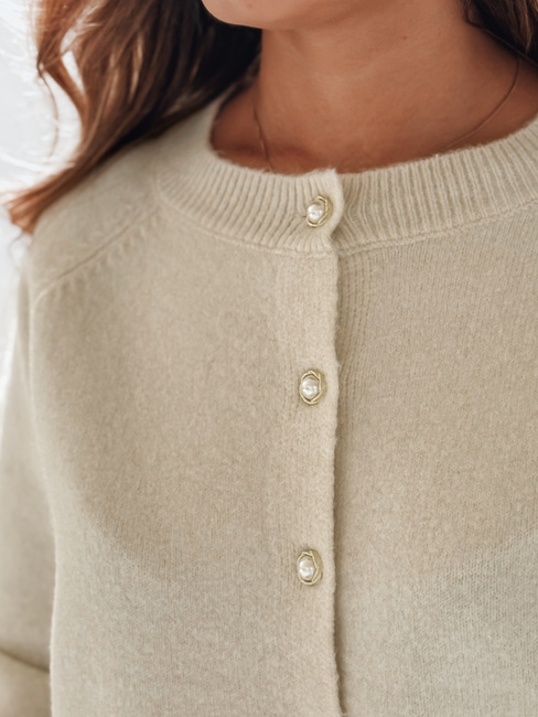 Damen Pullover mit Reißverschluss SELINA ecru Dstreet MY2515
