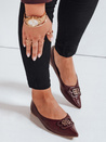 Damen kastanienbraune Ballerinas Dstreet ZY1060