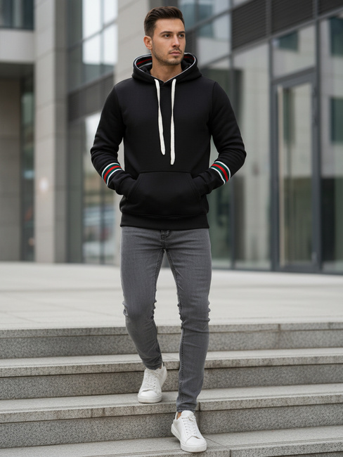 Herren Kapuzenpulli schwarz Dstreet BX5940