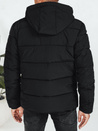 Herren Steppwinterjacke mit Kapuze schwarz Dstreet TX5060