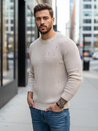 Herren Klassische Pullover Farbe Beige DSTREET WX1992