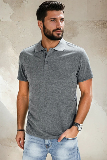 Dunkelgraues Herren Dstreet-Poloshirt PX0509