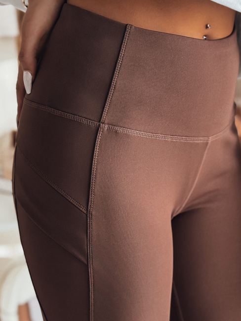 Damen Leggings mit hoher Taille FLEXION burgundy Dstreet UY2341