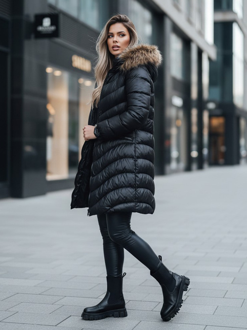 Damen Winterjacke GLAMOUR FUSION Farbe Schwarz DSTREET TY3890z