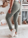 Damen Denim Slim Fit Hose mit Gürtel SLIMFIZ blau Dstreet UY2494