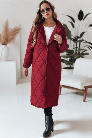 Damen-Winterjacke WARMISSA gesteppt burgunderrot Dstreet TY4918