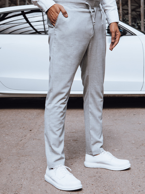 Hellgraue Chino-Hose für Herren Dstreet UX4415