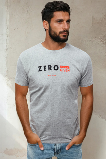 Herren T-shirt mit Aufdruck Hellgrau Dstreet RX4744