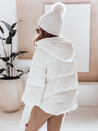 MISSLAYER Damen Winterjacke mit Kapuze weiß Dstreet TY5036