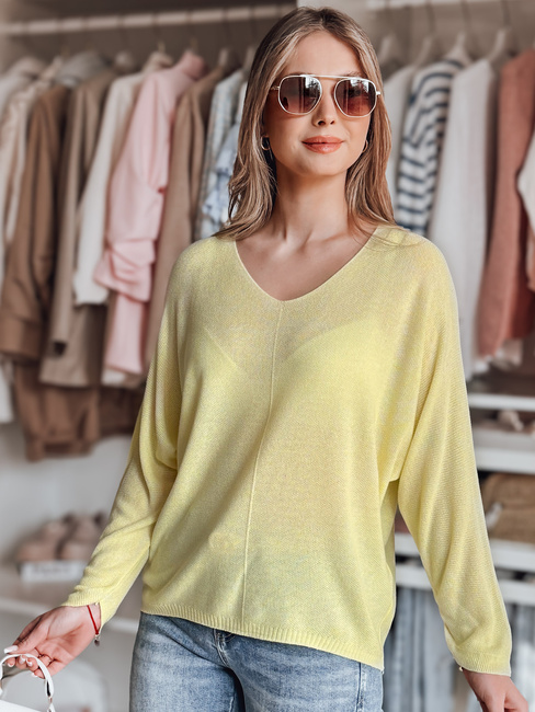 Damen Pullover in Einheitsgröße NORVAN lemon Dstreet MY2456
