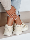 Damen beige Turnschuhe Dstreet ZY1011