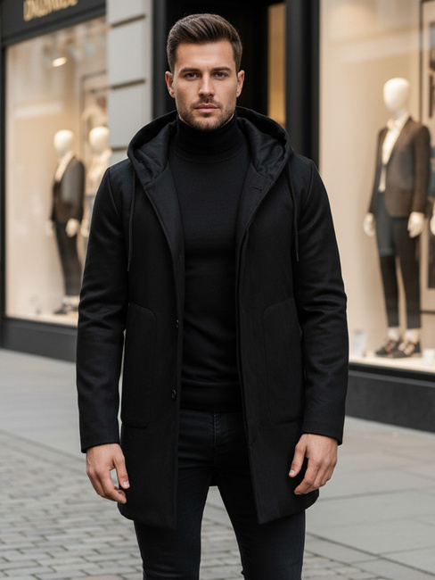 Herren Wintermantel Farbe Schwarz DSTREET CX0444