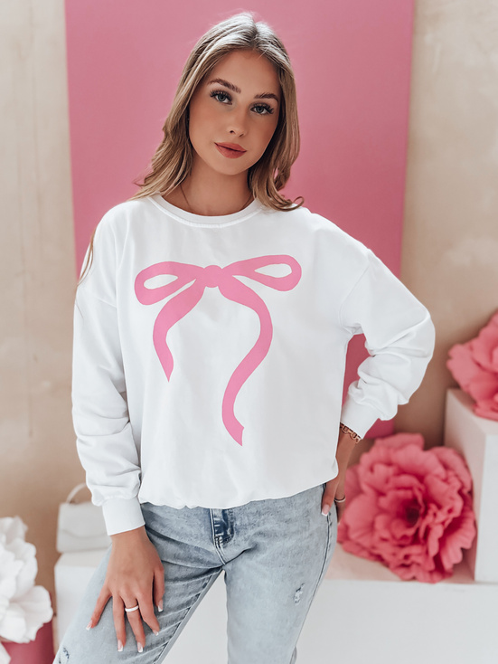 Damen Sweatshirt in Übergröße SOFTTIE weiß Dstreet BY1358