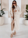 Damen Wintermantel Teddyfell lang Creme Dstreet NY0750