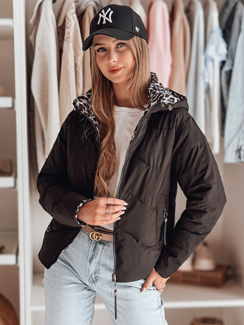 Damen Übergangsjacke Wendejacke ZIBERKA schwarz Dstreet TY4868