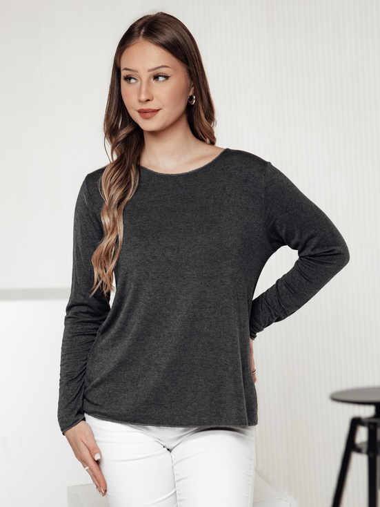 Damen Einheitsgröße Bluse LUCERIA mit Anhänger graphit Dstreet RY2675