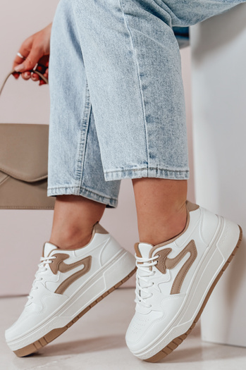 BEIMEI Damen Plateau Turnschuhe weiß Dstreet ZY0871