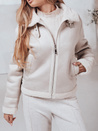 Damen Wildleder Schafsfell Mantel KASAMIRA weiß Dstreet TY4739