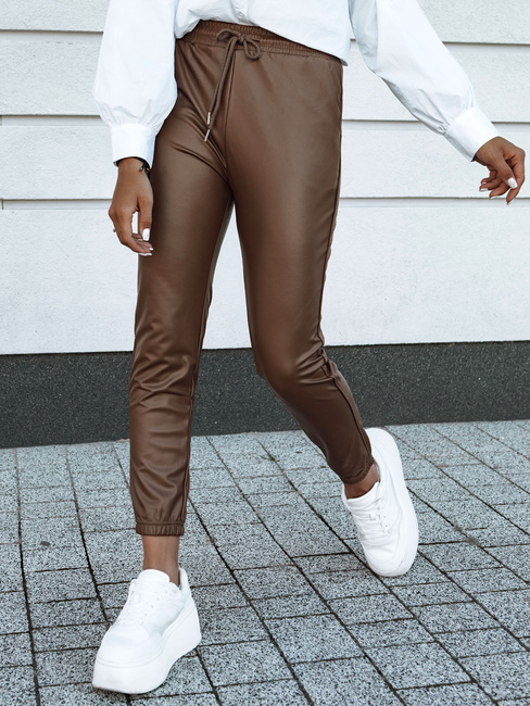 Gewachste Damenhose BRIAL camel Dstreet UY2151
