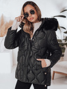 Damen Winterjacke LUMORE gesteppt mit Kapuze schwarz Dstreet TY5016
