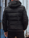 Herren Steppwinterjacke mit Kapuze schwarz Dstreet TX4828_3