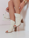 Damen Stöckelschuhe BOOTSER beige Dstreet ZY0813
