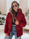 MISSFROST Damen Steppjacke mit Kapuze kastanienbraun Dstreet TY4960