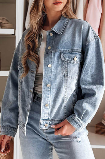 Damen Übergangsjacke in Übergröße Catana NOVAJIN blau Dstreet TY4837